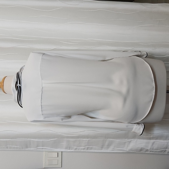 DKNY White Button Long Sleeve Top - Picture 6 of 8